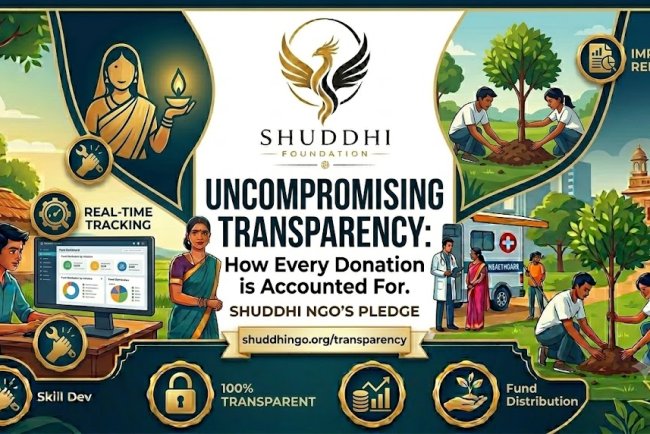 How Shuddhi NGO Ensures 100% Transparency for Every Single Donation