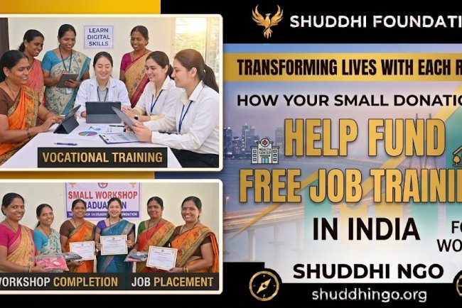How Your Small Donation Helps Shuddhi Foundation Run Free Job Training