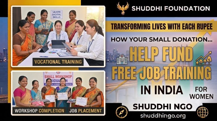 How Your Small Donation Helps Shuddhi Foundation Run Free Job Training
